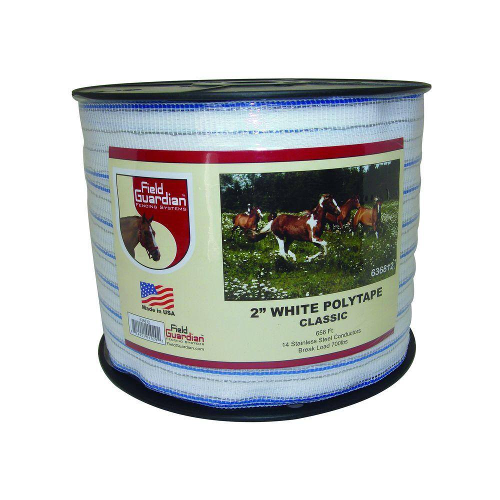 Field Guardian 636812 2 in. White Classic Polytape Field Guardian 636812 2 in. White Classic Polytape