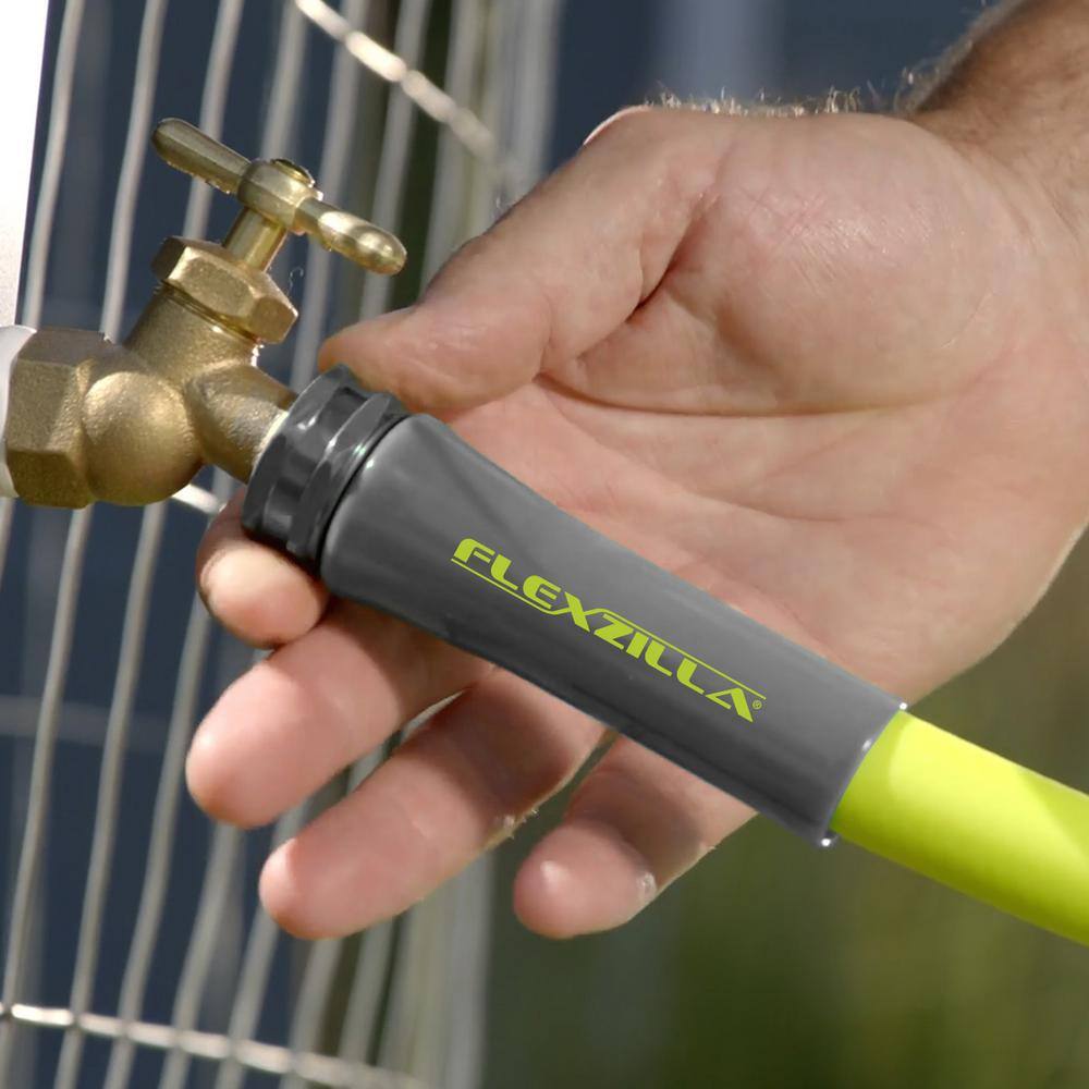 Flexzilla HFZG5100YW-E 5 8 in. x 100 ft. ZillaGreen Garden Hose with 3 4 in. GHT Fittings6