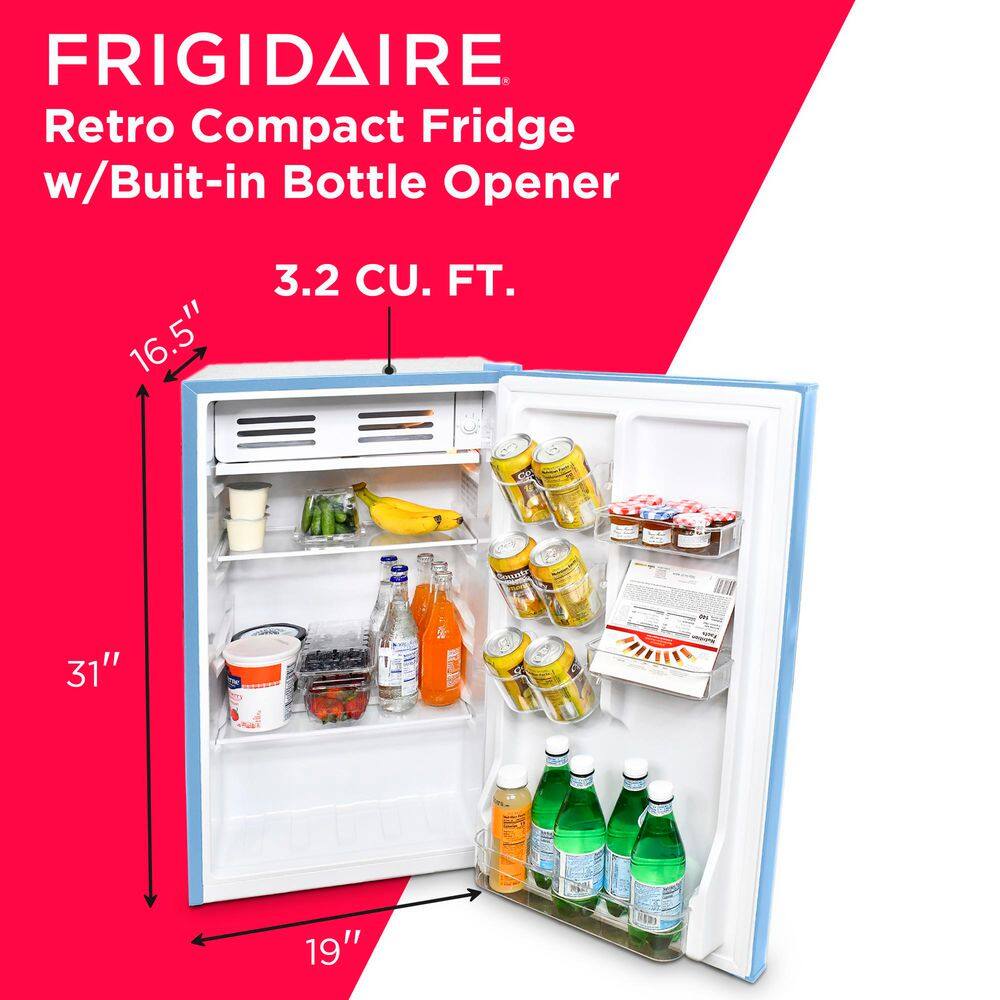 Frigidaire EFR376-BLUE 3.2 cu. ft. Retro Vintage Compact Mini Fridge in Blue3