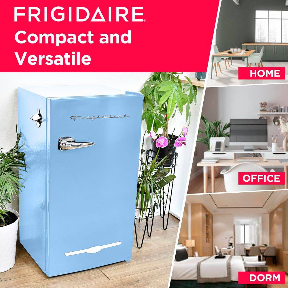 Frigidaire EFR376-BLUE 3.2 cu. ft. Retro Vintage Compact Mini Fridge in Blue8