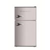 Frigidaire EFR391 3.2 cu. ft. Retro 2-Door Mini Refrigerator in Platinum Design with Top Freezer