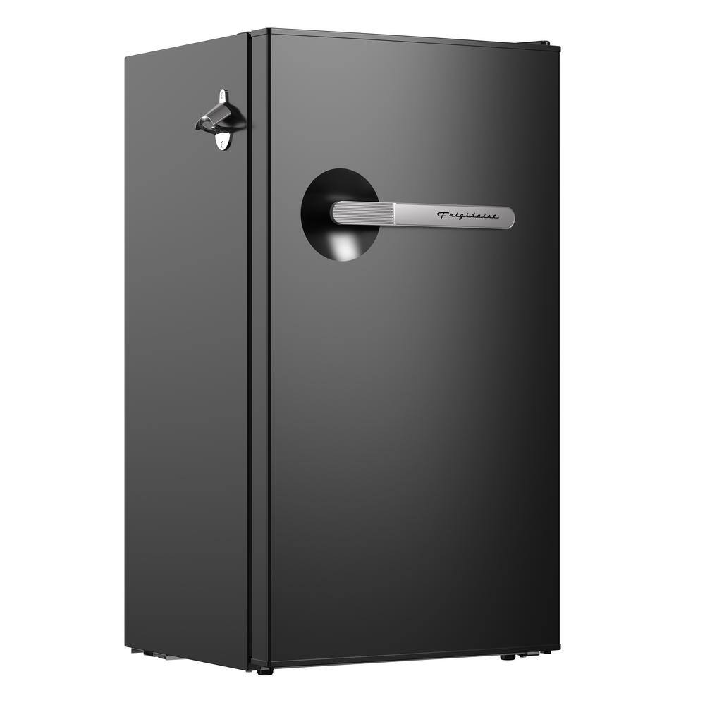 Frigidaire EFR397-BLACK-6COM 3.2 cu. ft. Retro Mini Refrigerator with Side Bottle Opener in Black1