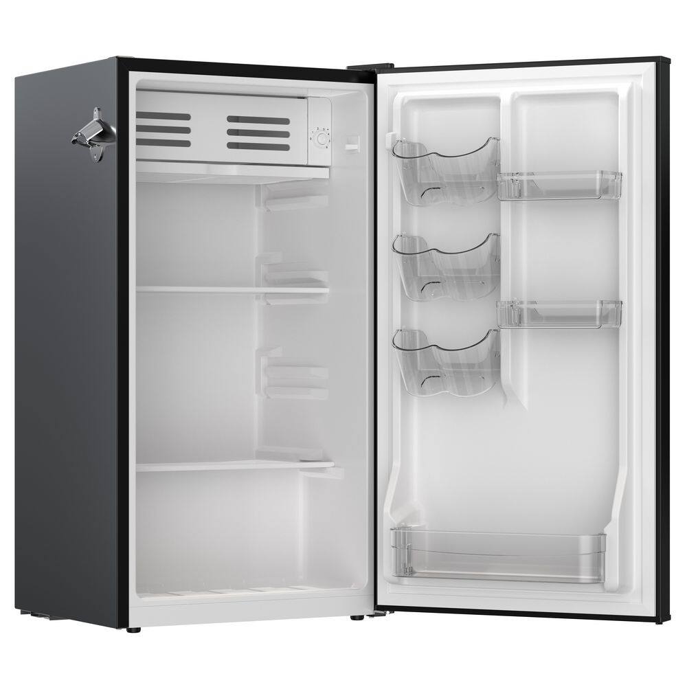 Frigidaire EFR397-BLACK-6COM 3.2 cu. ft. Retro Mini Refrigerator with Side Bottle Opener in Black2