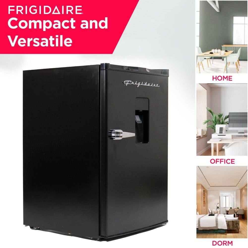 Frigidaire EFR494-BLACK 21.7 in. 4.5 cu. ft Retro Mini Refrigerator in Black with Built-in Water Dispenser11