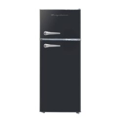 Frigidaire EFR786-BLACK 7.5 cu ft Mini Refrigerator with Top Freezer and Chrome Handles in Black