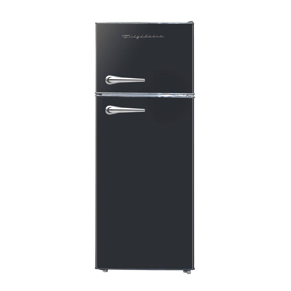 Frigidaire EFR786-BLACK 7.5 cu ft Mini Refrigerator with Top Freezer and Chrome Handles in Black Frigidaire EFR786-BLACK 7.5 cu ft Mini Refrigerator with Top Freezer and Chrome Handles in Black
