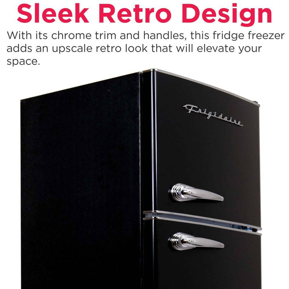 Frigidaire EFR786-BLACK 7.5 cu ft Mini Refrigerator with Top Freezer and Chrome Handles in Black8