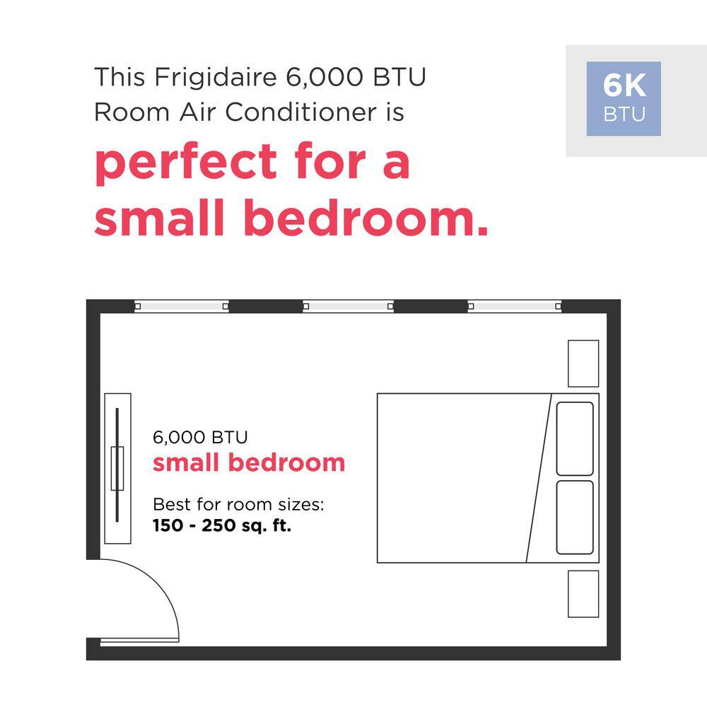 Frigidaire FHWC064TE1 6,000 BTU 120-Volt Window Room Air Conditioner6