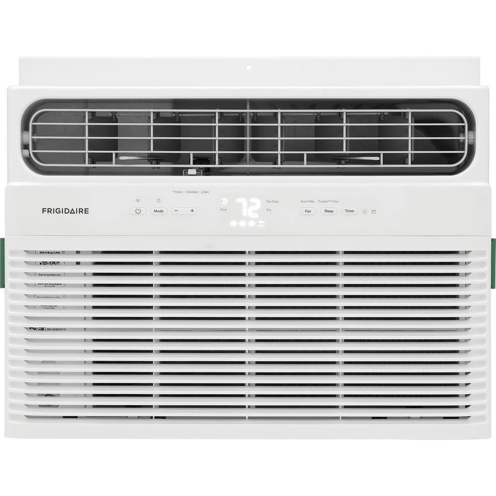 Frigidaire FHWW124WD1 12,000-BTU 115-Volt Window Air Conditioner Cools 550 sq. ft. with Wi-Fi and Remote Control in White Frigidaire FHWW124WD1 12,000-BTU 115-Volt Window Air Conditioner Cools 550 sq. ft. with Wi-Fi and Remote Control in White