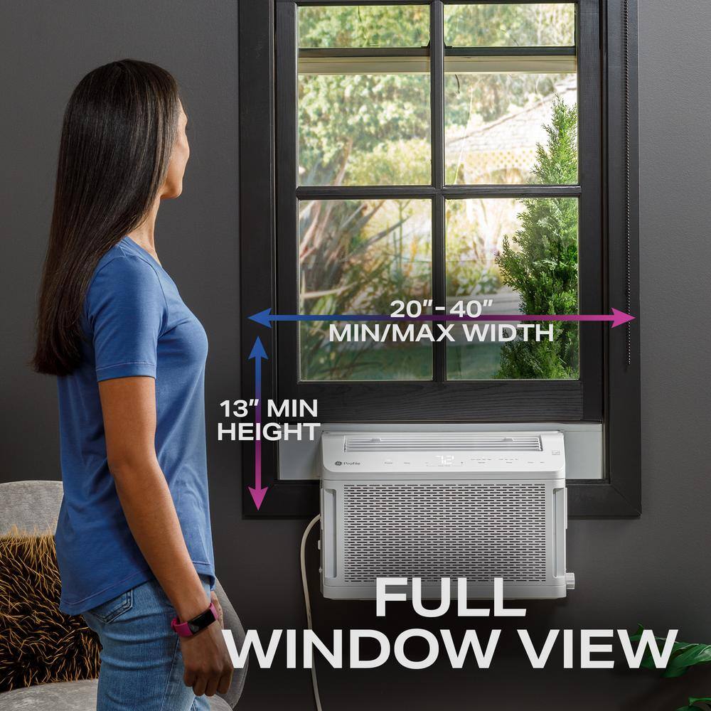 GE PHNT10CC Profile ClearView Ultra Quiet 10,000 BTU 115V Window Air Conditioner Cools 450 Sq. Ft. with Easy Install in White6