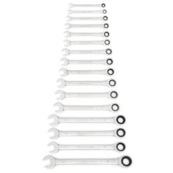 GEARWRENCH 9416 Metric 72-Tooth Combination Ratcheting Wrench Tool Set (16-Piece)