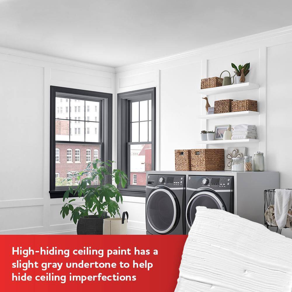 Glidden Ceiling GPL-0000-05 5 gal. High-Hiding White Interior Dead-Flat Ceiling Paint1
