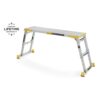 Gorilla Ladders GLWP-55A-2 4.6 ft. x 2.5 ft. Aluminum Heavy-Duty PRO, 2 in. Slim-Fold Work Platform, 4-Adjustable Heights, 375 lbs. Load Capacity