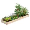 Greenes Fence RCP24967 2 ft. x 8 ft. x 7 in. Original Pine Raised Garden Bed
