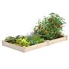 Greenes Fence RCP48967 4 ft. x 8 ft. x 7 in. Original Pine Raised Garden Bed