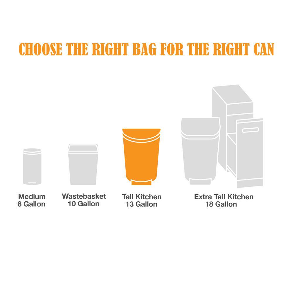 HDX FlexPro 13 Gallon Reinforced Top Fresh Scent Tall Kitchen Trash Bag (560-Count)1