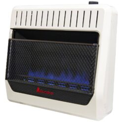 HearthSense 171101 30,000 BTU Vent Free Dual Fuel (NG or LP) Blue Flame Heater with Base Feet - T-Stat Control