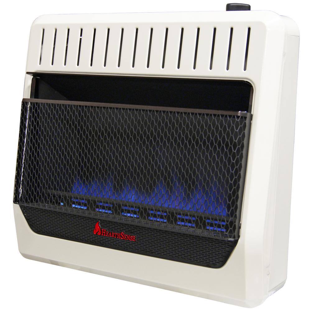 HearthSense 171101 30,000 BTU Vent Free Dual Fuel (NG or LP) Blue Flame Heater with Base Feet - T-Stat Control6 HearthSense 171101 30,000 BTU Vent Free Dual Fuel (NG or LP) Blue Flame Heater with Base Feet - T-Stat Control