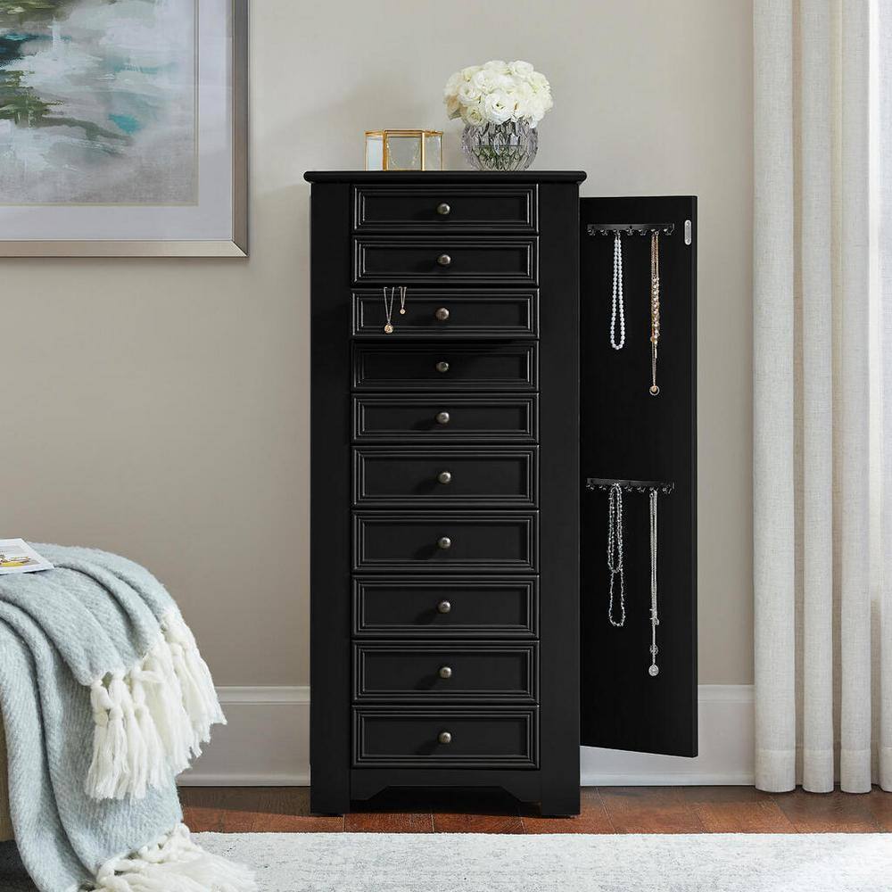Home Decorators Collection JS-3426-B Bradstone Charcoal Black Jewelry Armoire-
