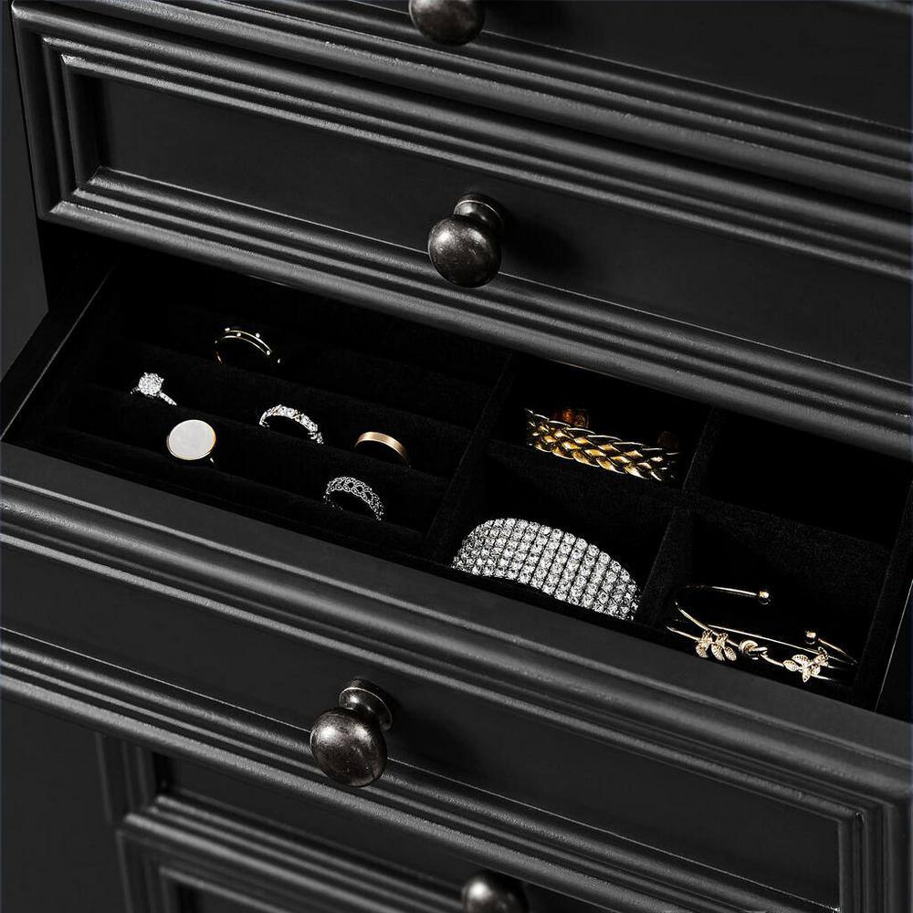 Home Decorators Collection JS-3426-B Bradstone Charcoal Black Jewelry Armoire6