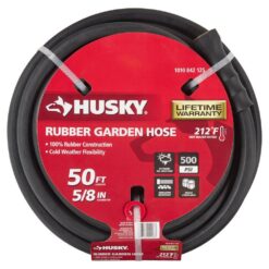 Husky BS5850-THD 5/8 in. x 50 ft. Heavy-Duty Rubber Water Hose