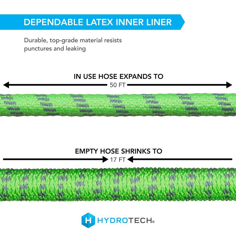 Hydrotech 5558C3 Pro Series 3 4 in. Diameter x 50 ft. Expandable Garden Water Hose9