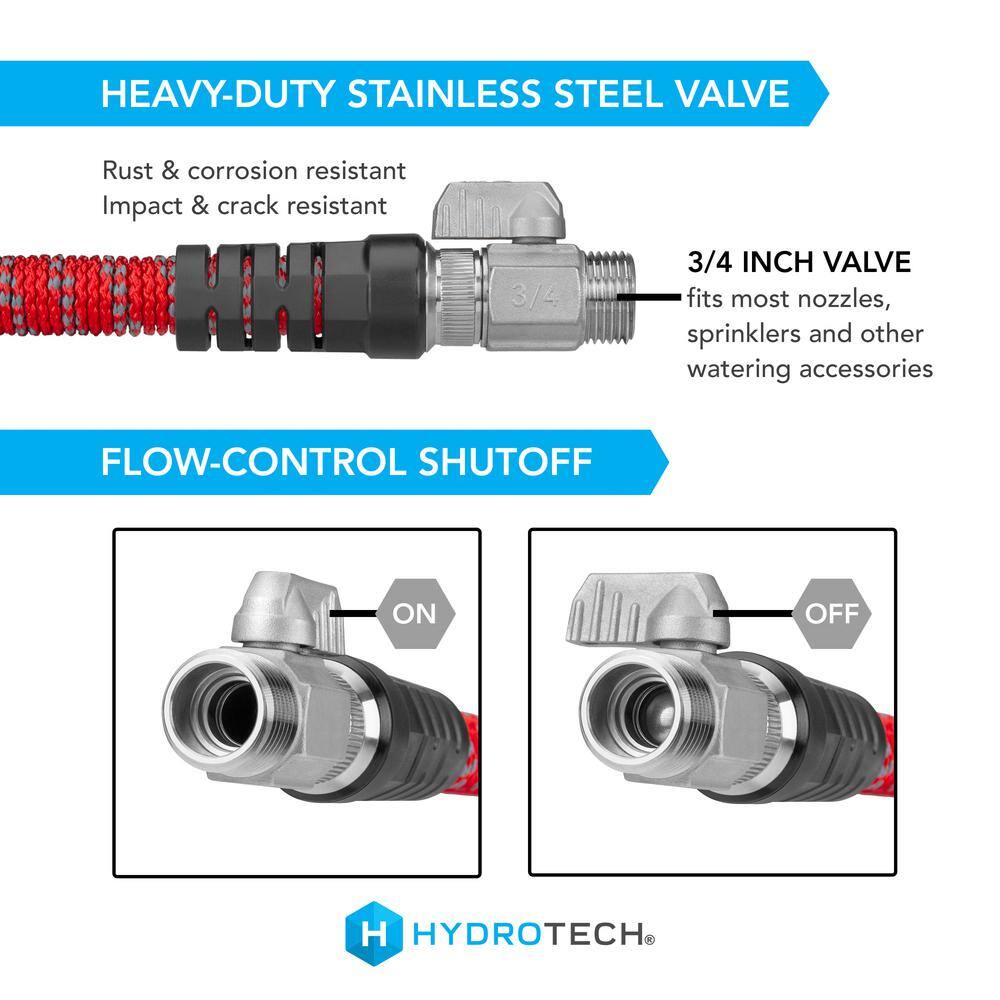 Hydrotech 5595C3 ProSeries Expandable 3 4 in. Diameter x 200 ft. Garden Water Hose4