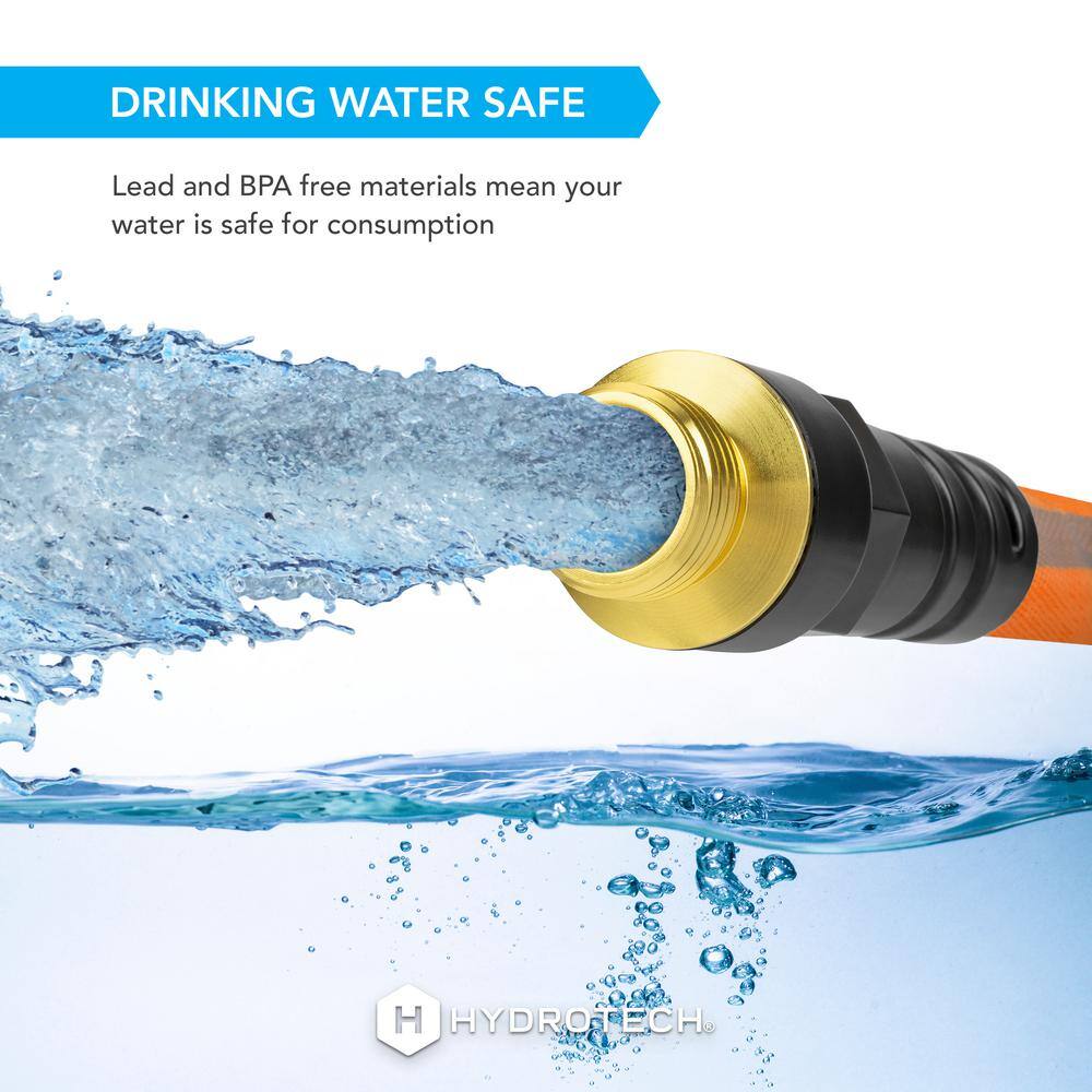 Hydrotech 5616C3 5 8 in. Dia x 75 ft. Flexible FlatJacket Garden Water Hose5