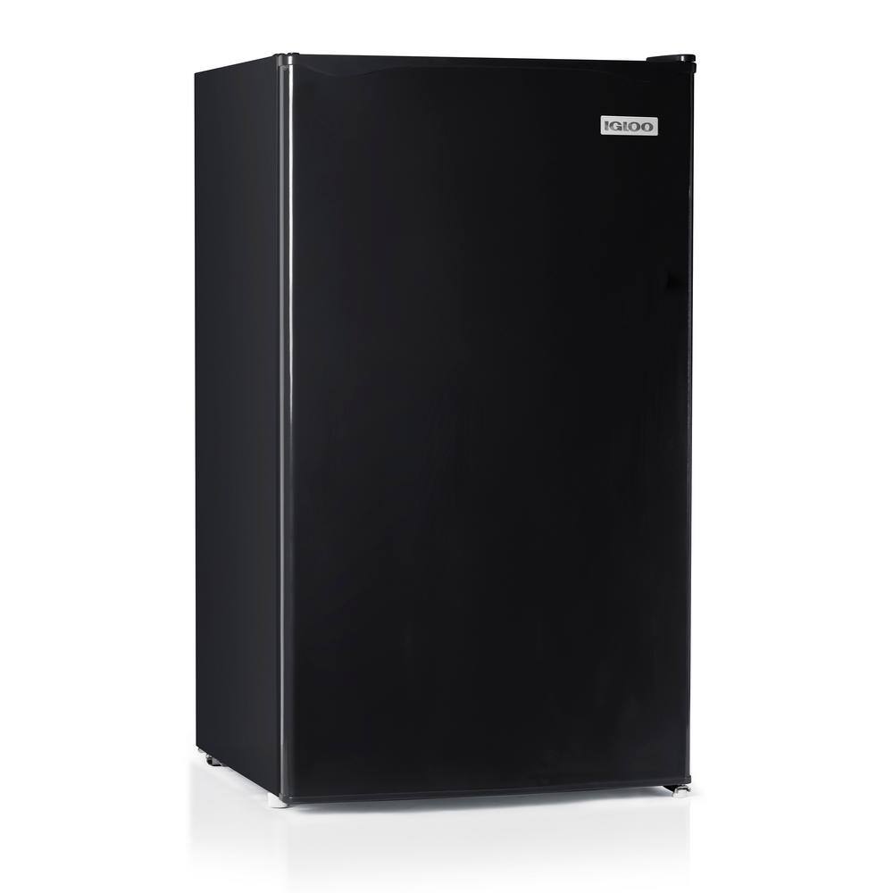 IGLOO IRF32BK6A 18 in. Width 3.2 cu.ft. Black Mini Refrigerator in Black IGLOO IRF32BK6A 18 in. Width 3.2 cu.ft. Black Mini Refrigerator in Black