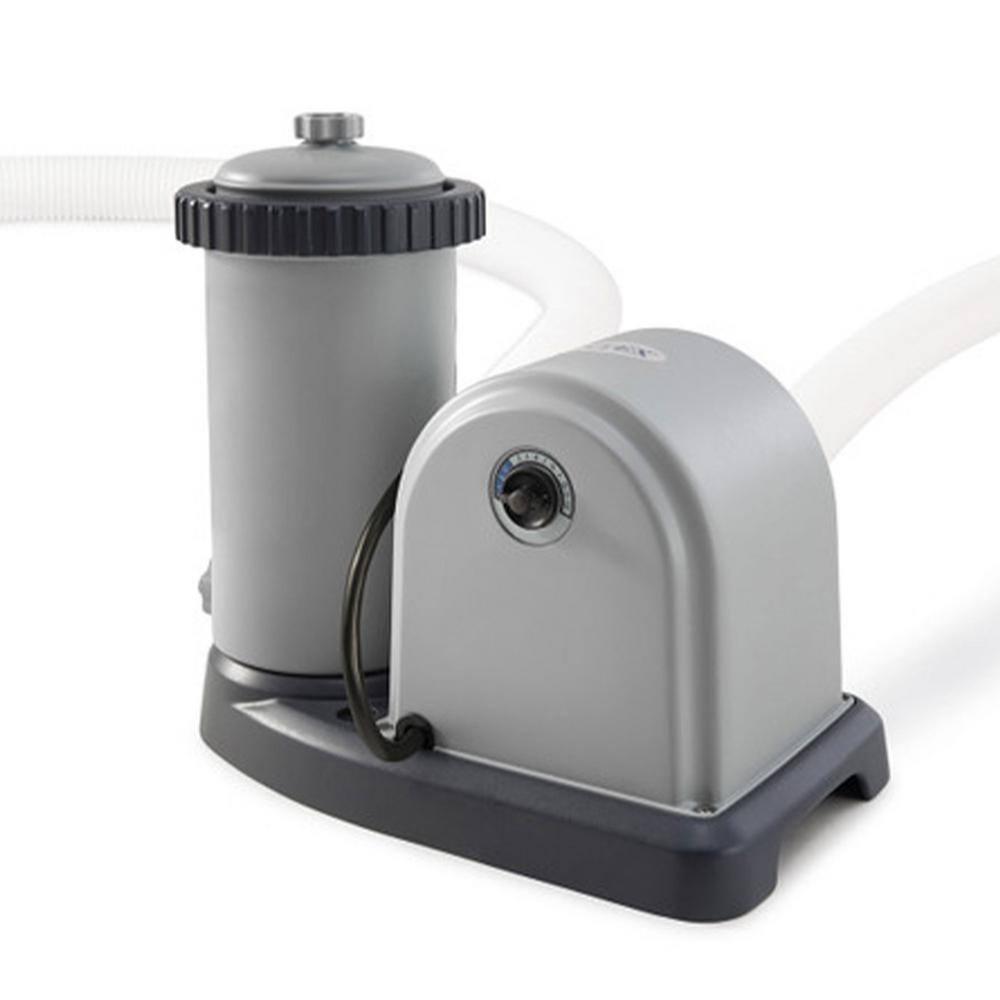 Intex 26175EH629000E 18 ft. x 48 in. Round Inflatable Easy Set Above Ground Pool Set Filter Cartridge (6)89