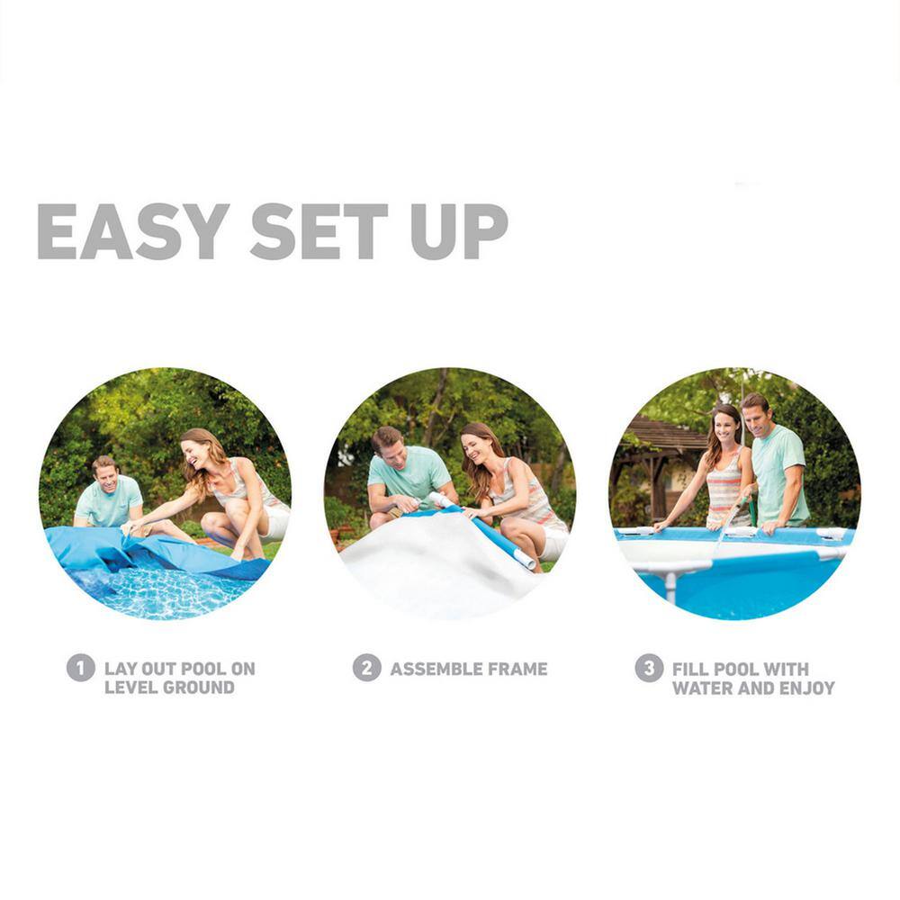 Intex 28210EH-HD 12 ft. x 30 in. Above Ground Swimming Pool (Pump Not Included), Round11