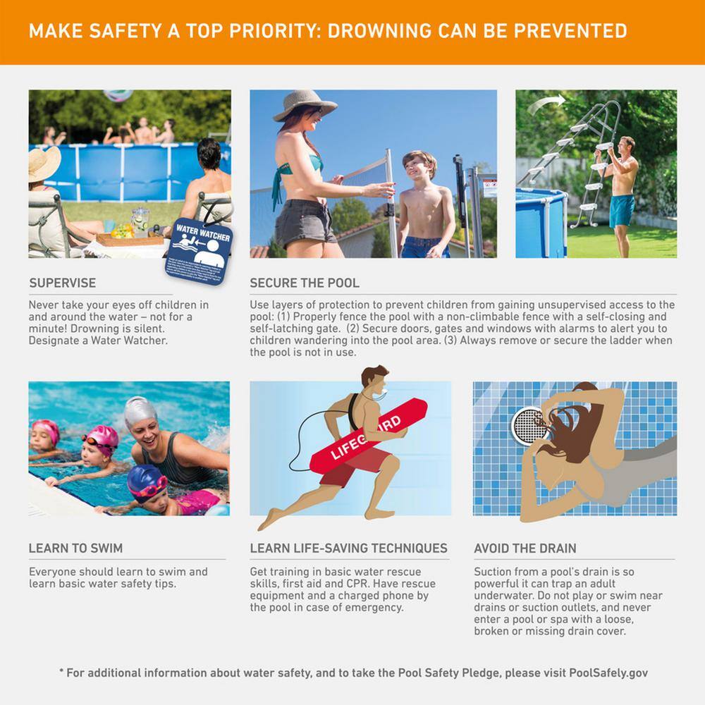 Intex 28210EH-HD 12 ft. x 30 in. Above Ground Swimming Pool (Pump Not Included), Round14