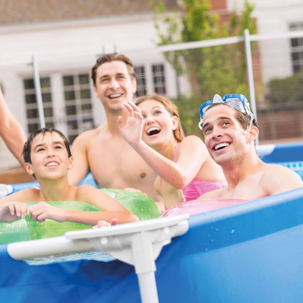 Intex 28273EH-HD 14.75 ft. x 33 in. Rectangular Frame Above Ground Outdoor Backyard Swimming Pool11