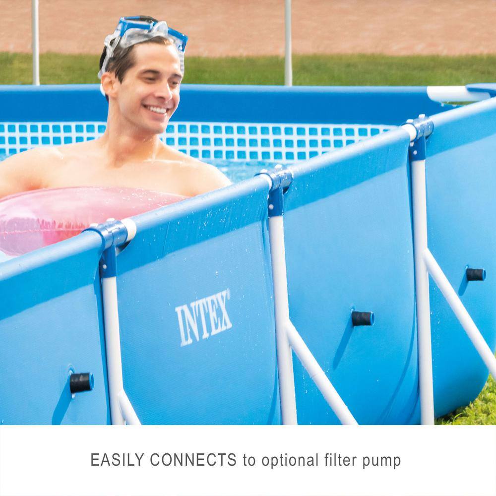 Intex 28273EH-HD 14.75 ft. x 33 in. Rectangular Frame Above Ground Outdoor Backyard Swimming Pool2