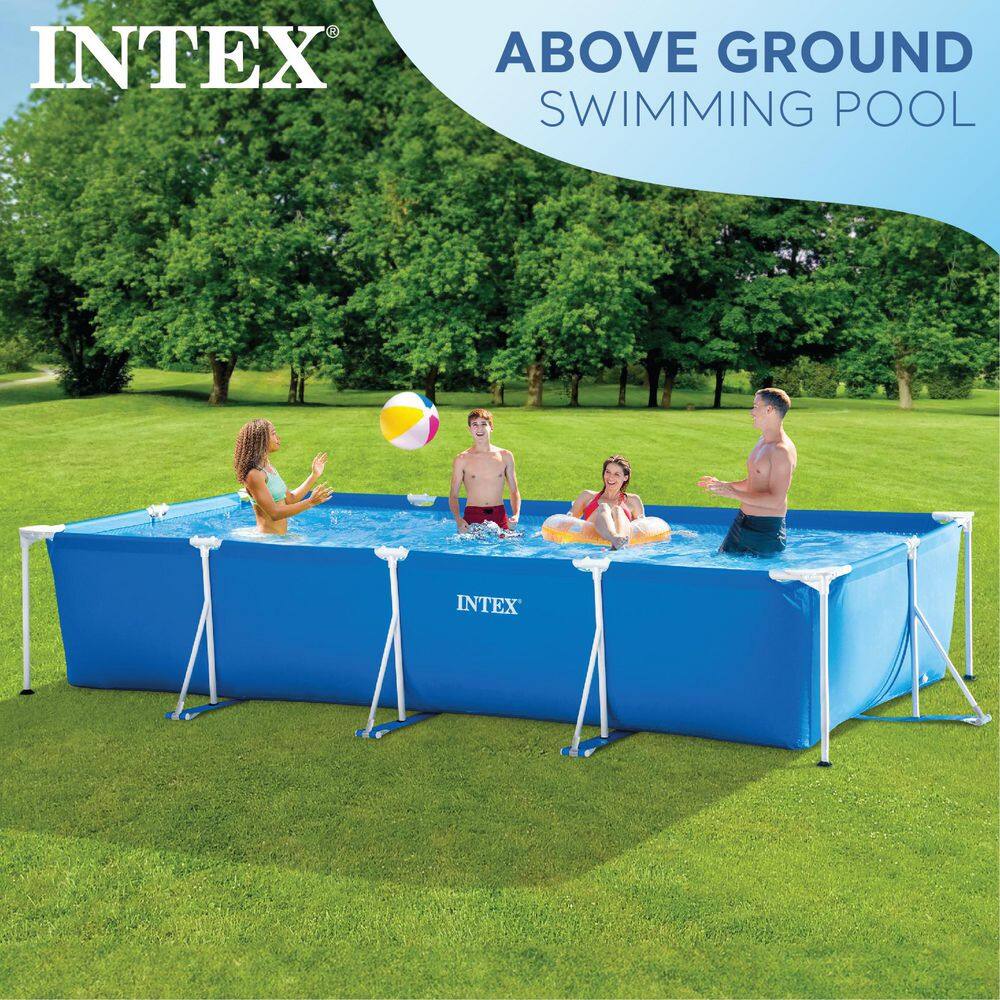 Intex 28279EH-HD 14 ft. x 33 in. Rectangular Above Ground Backyard Swimming Pool with Filter12