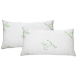 J&V TEXTILES 2PK-5131 Hypoallergenic Memory Foam King Pillow (Set of 2)