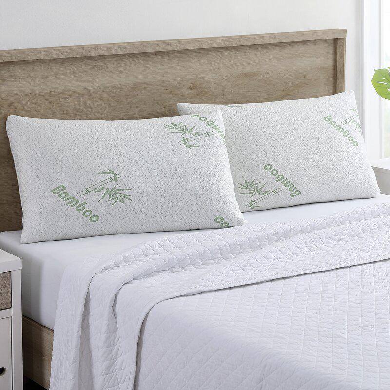 J&V TEXTILES 2PK-5131 Hypoallergenic Memory Foam King Pillow (Set of 2)1