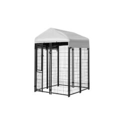 KennelMaster DK644WC 4 ft. x 4 ft. x 6 ft. Welded Wire Dog Fence Kennel Kit