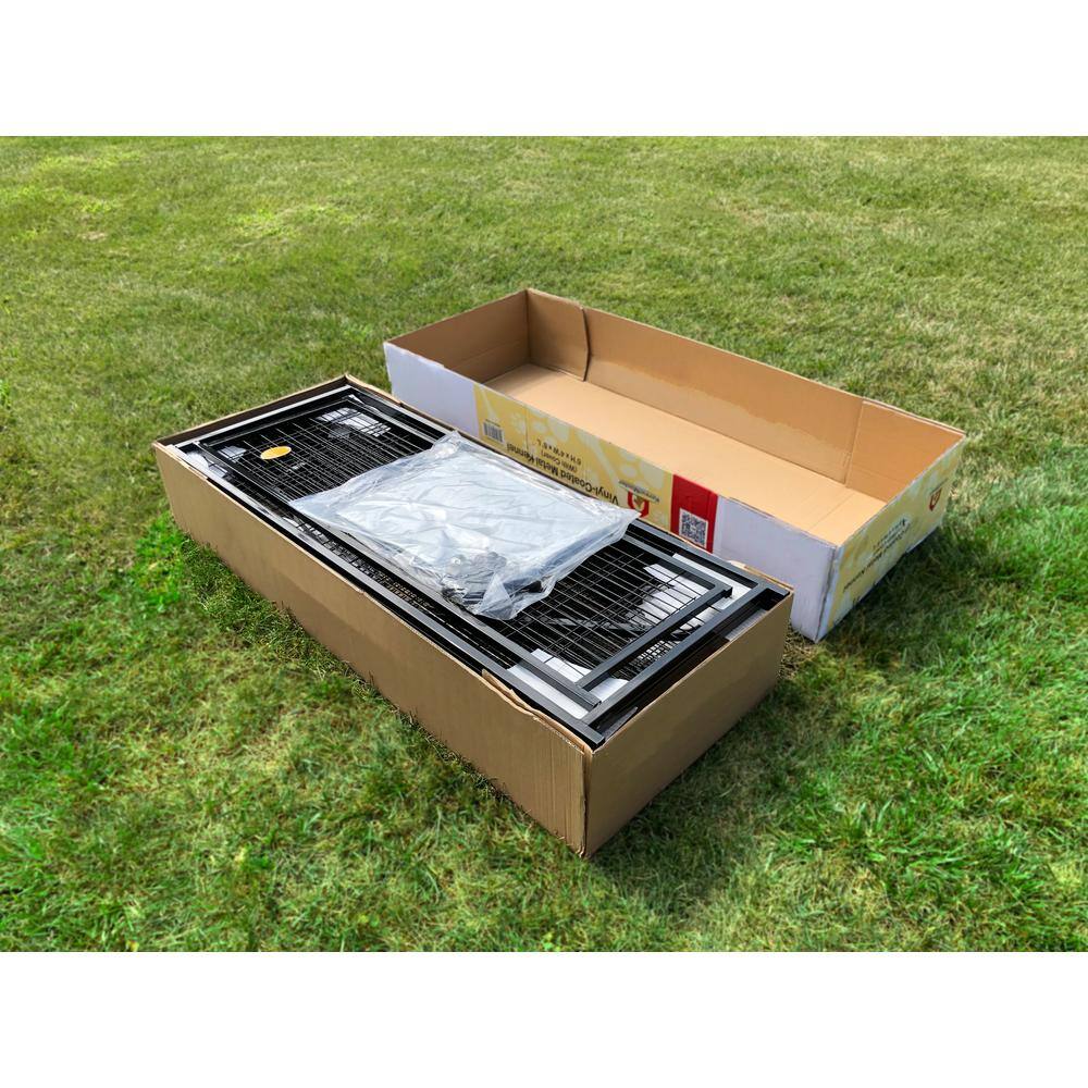 KennelMaster DK644WC 4 ft. x 4 ft. x 6 ft. Welded Wire Dog Fence Kennel Kit0