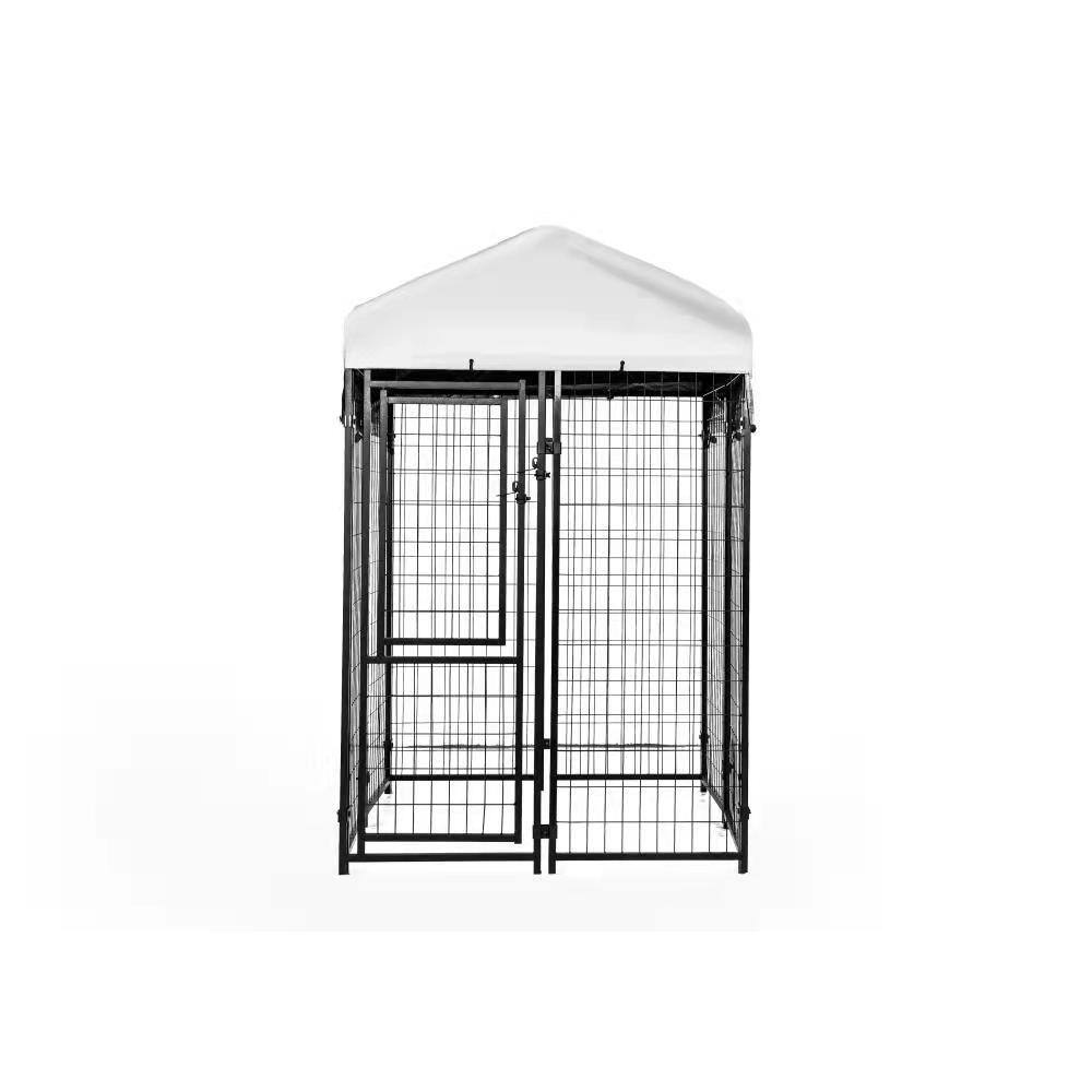 KennelMaster DK644WC 4 ft. x 4 ft. x 6 ft. Welded Wire Dog Fence Kennel Kit6