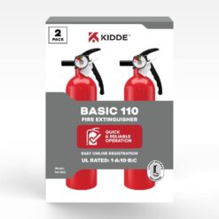 Kidde 21030932 Home (1-A:10-B:C) Class ABC 3.9 (lb.) Fire Extinguisher (2-Pack)