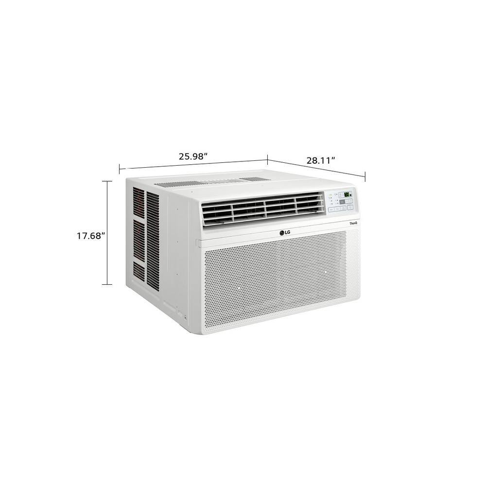 LG LW1523ERSM 14,000 BTU 115V Window Air Conditioner Cools 700 sq. ft. with Wi-Fi, Remote, Dehumidifier and in White5