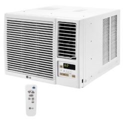 LG LW8023HRSM 7,600 BTU 115V Window Air Conditioner Cools 330 Sq. Ft. with Heater, Wi-Fi Enabled and Dehumidifier in White