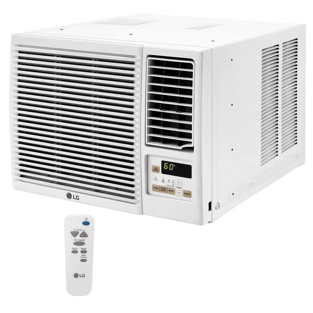 LG LW8023HRSM 7,600 BTU 115V Window Air Conditioner Cools 330 Sq. Ft. with Heater, Wi-Fi Enabled and Dehumidifier in White LG LW8023HRSM 7,600 BTU 115V Window Air Conditioner Cools 330 Sq. Ft. with Heater, Wi-Fi Enabled and Dehumidifier in White