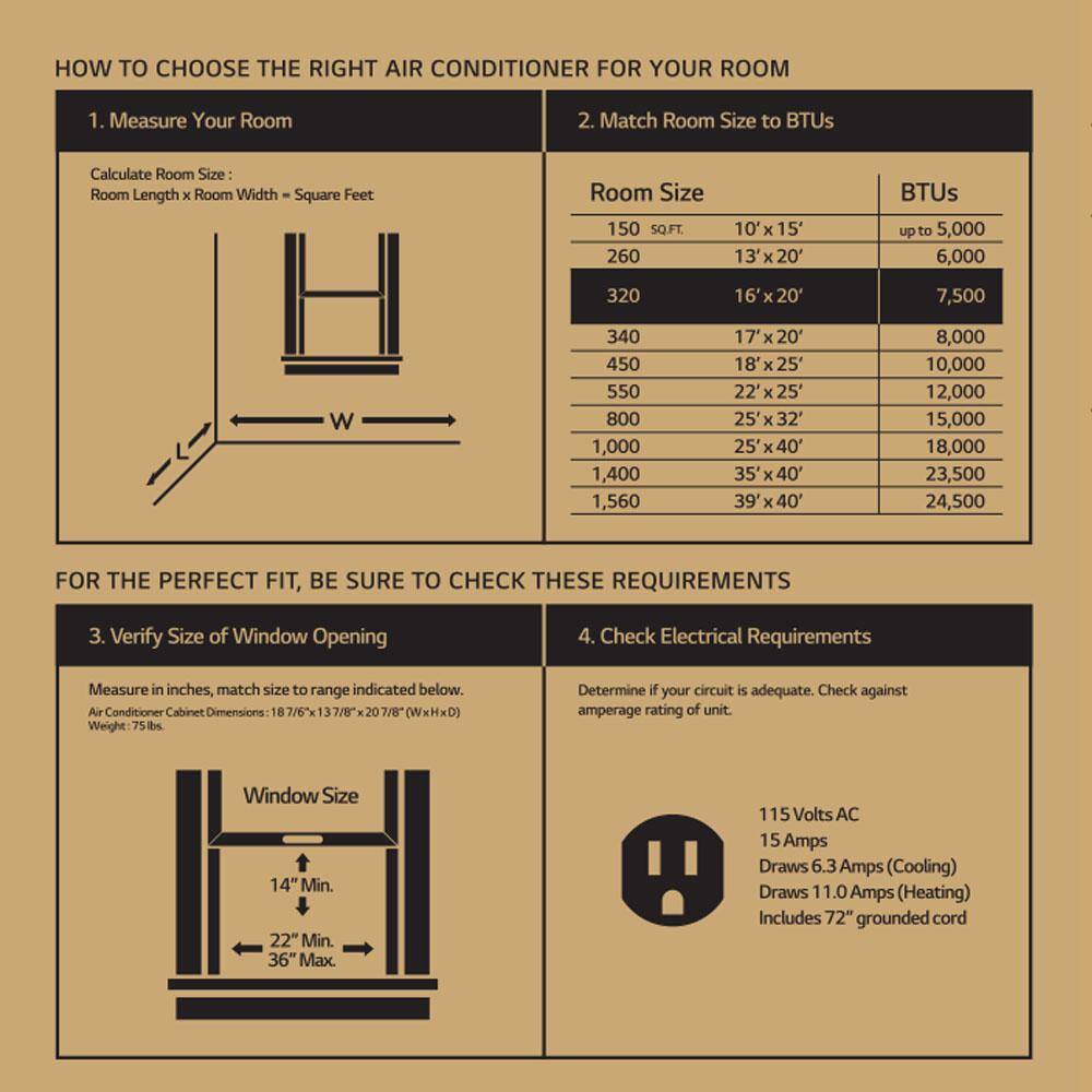 LG LW8023HRSM 7,600 BTU 115V Window Air Conditioner Cools 330 Sq. Ft. with Heater, Wi-Fi Enabled and Dehumidifier in White2