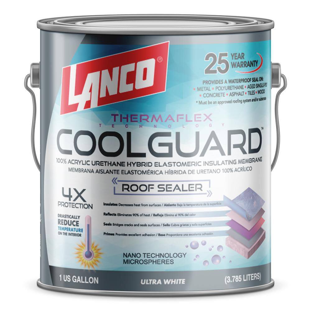 Lanco RC3700-4 Coolguard 1 Gal. Insulating Elastomeric White Roof Sealer Lanco RC3700-4 Coolguard 1 Gal. Insulating Elastomeric White Roof Sealer