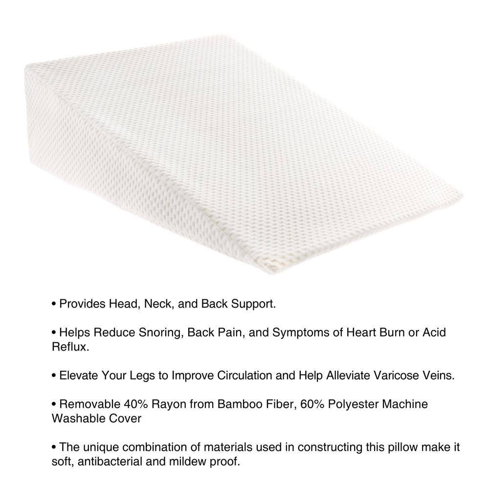 Lavish Home HW8911011 Hypoallergenic Memory Foam Standard Pillow3