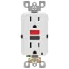 Leviton M49-GFTR1-R4W 15 Amp 125-Volt Self-Test Tamper Resistant GFCI Outlet, White (4-Pack)