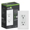Leviton R02-D215R-1RW Decora Smart Wi-Fi Tamper Resistant 15A Duplex Outlet (2nd Gen) Works with Alexa/Google/HomeKit and Anywhere Companions