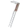 Louisville Ladder AL2540LG-R5 Energy Efficient 10 ft.- 12 ft., 25.5 in. x 63 in. Insulated Aluminum Attic Ladder with 375 lbs. Type IAA Load Capacity